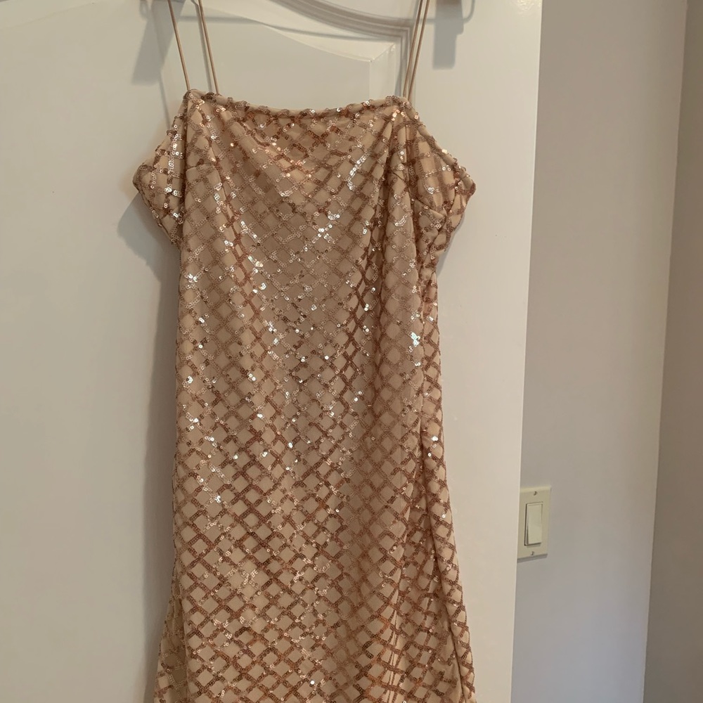 Cute gold sequin dress